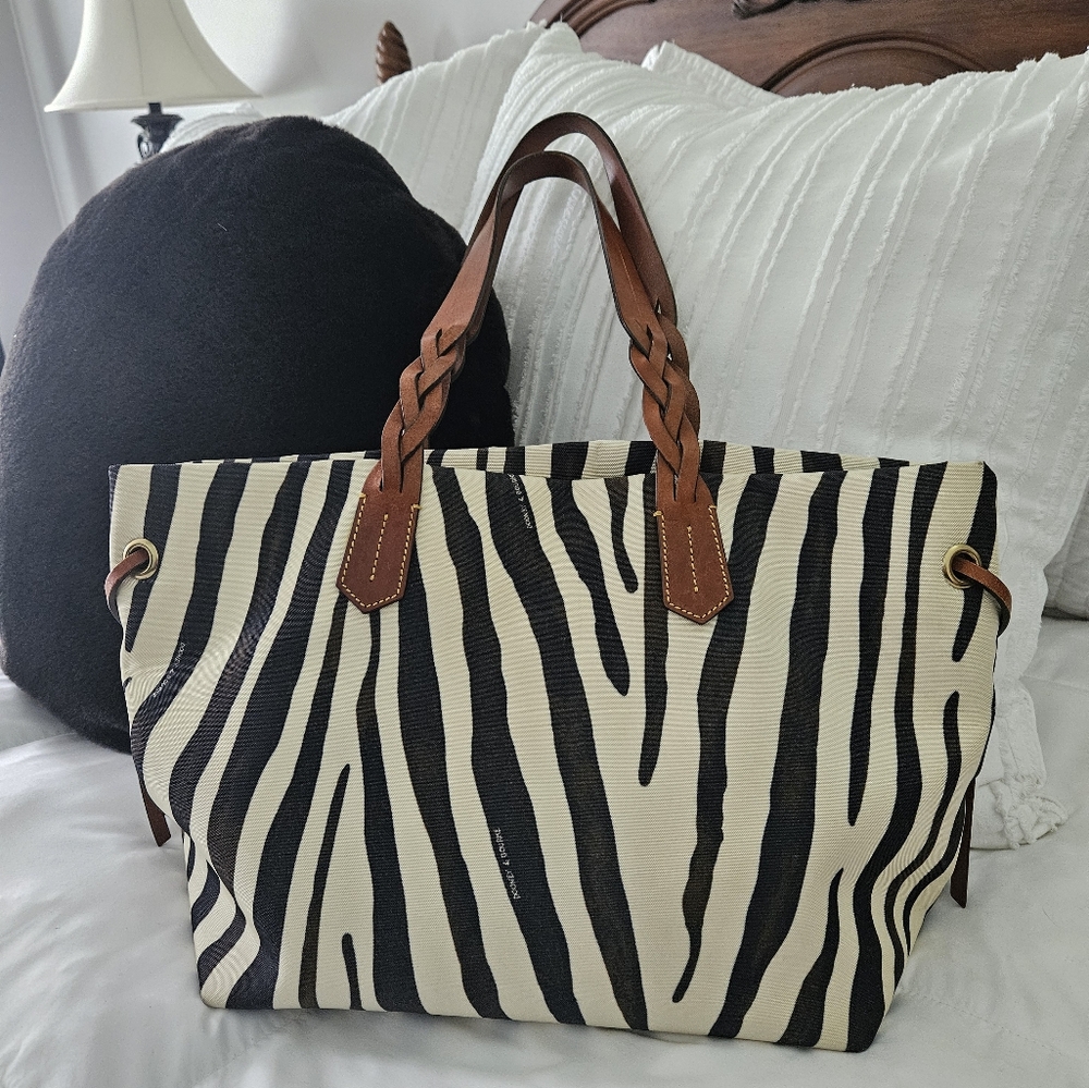 Dooney & Bourke Zebra Tote - Picture 2 of 11